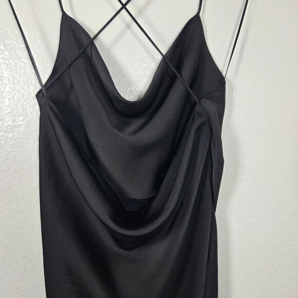 Dresses & Skirts - Nasty Gal Black Cowl Back Mini Slip Dress